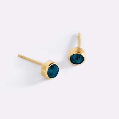 Mint & Lily Birthstone Bezel Studs