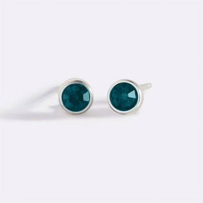 Mint & Lily Birthstone Bezel Studs