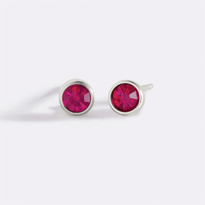 Mint & Lily Birthstone Bezel Studs