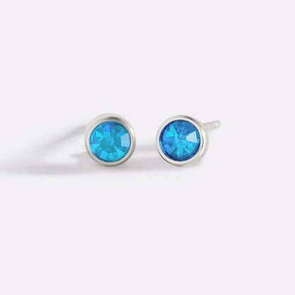 Mint & Lily Birthstone Bezel Studs