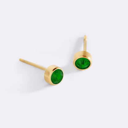 Mint & Lily Birthstone Bezel Studs