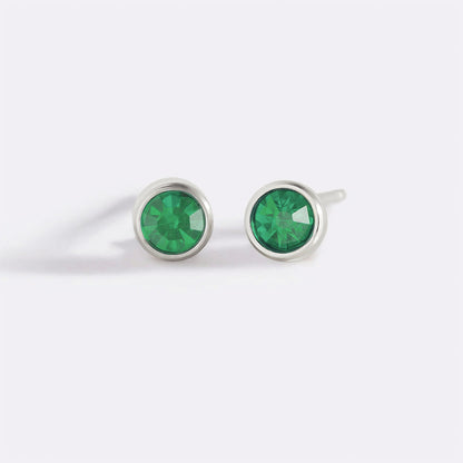 Mint & Lily Birthstone Bezel Studs