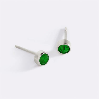 Mint & Lily Birthstone Bezel Studs