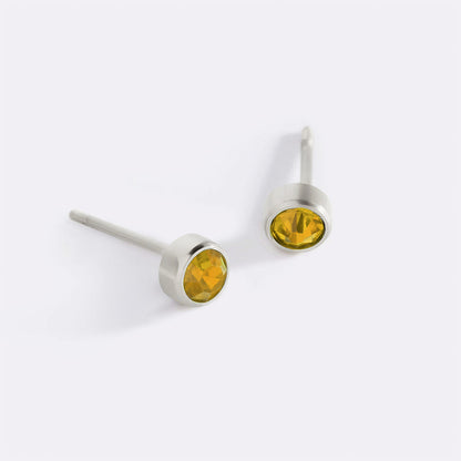 Mint & Lily Birthstone Bezel Studs