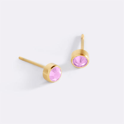 Mint & Lily Birthstone Bezel Studs