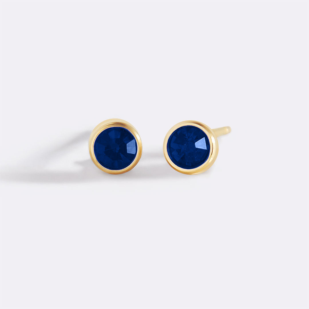Mint & Lily Birthstone Bezel Studs