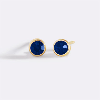 Mint & Lily Birthstone Bezel Studs