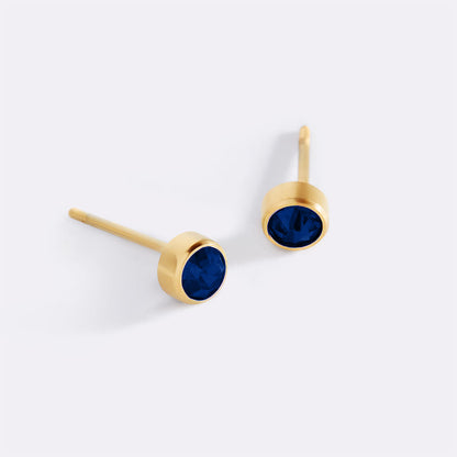Mint & Lily Birthstone Bezel Studs