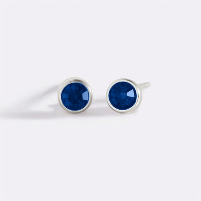 Mint & Lily Birthstone Bezel Studs