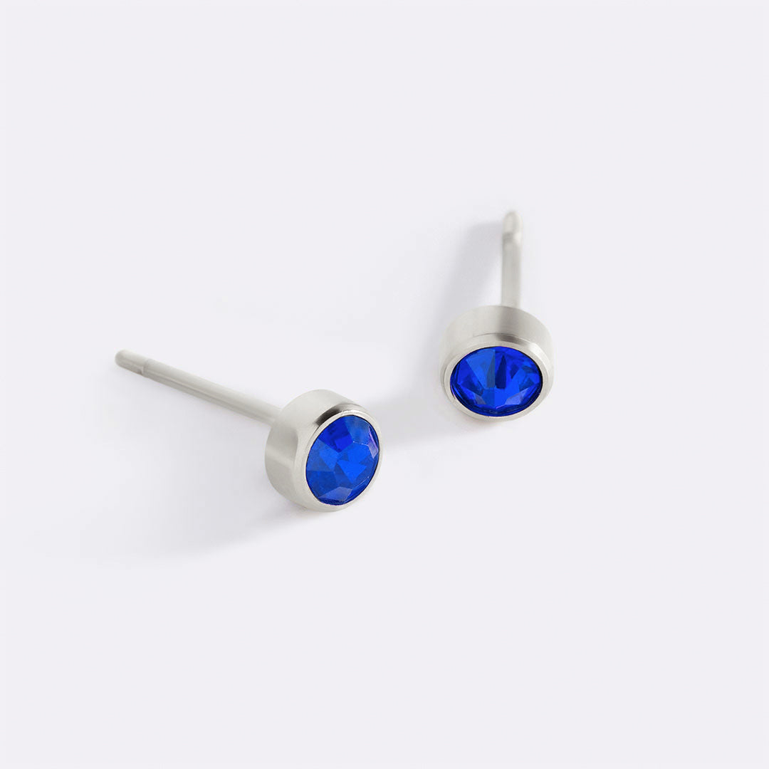 Mint & Lily Birthstone Bezel Studs
