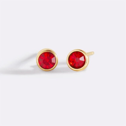 Mint & Lily Birthstone Bezel Studs