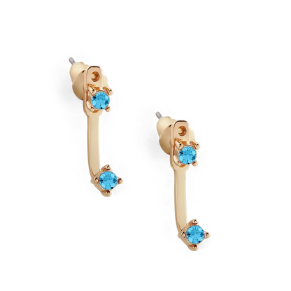 Mint & Lily Birthstone Drop Ear Jacket Earrings