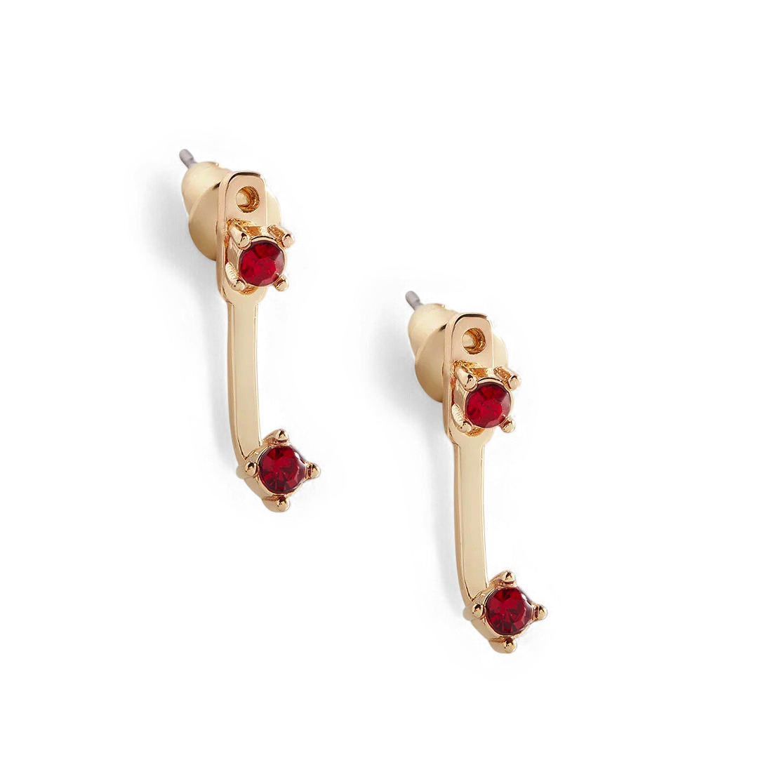 Mint & Lily Birthstone Drop Ear Jacket Earrings