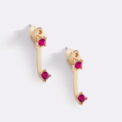 Mint & Lily Birthstone Drop Ear Jacket Earrings