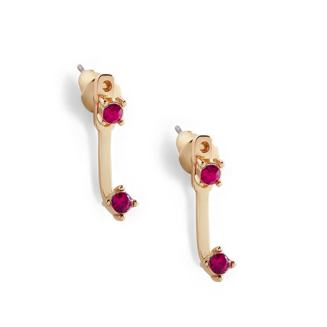 Mint & Lily Birthstone Drop Ear Jacket Earrings