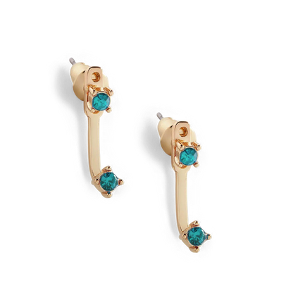 Mint & Lily Birthstone Drop Ear Jacket Earrings
