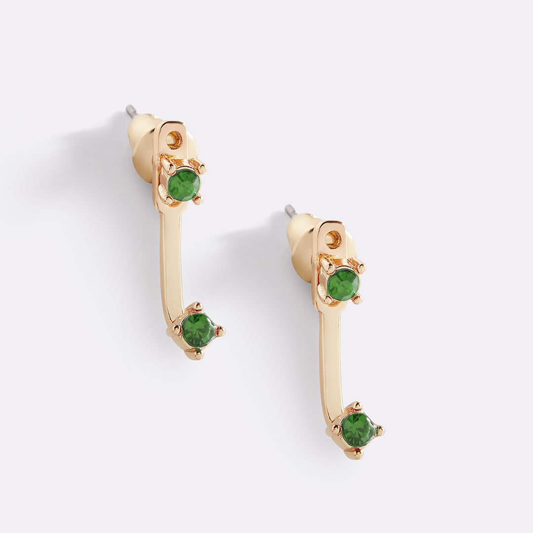 Mint & Lily Birthstone Drop Ear Jacket Earrings