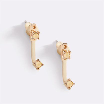 Mint & Lily Birthstone Drop Ear Jacket Earrings