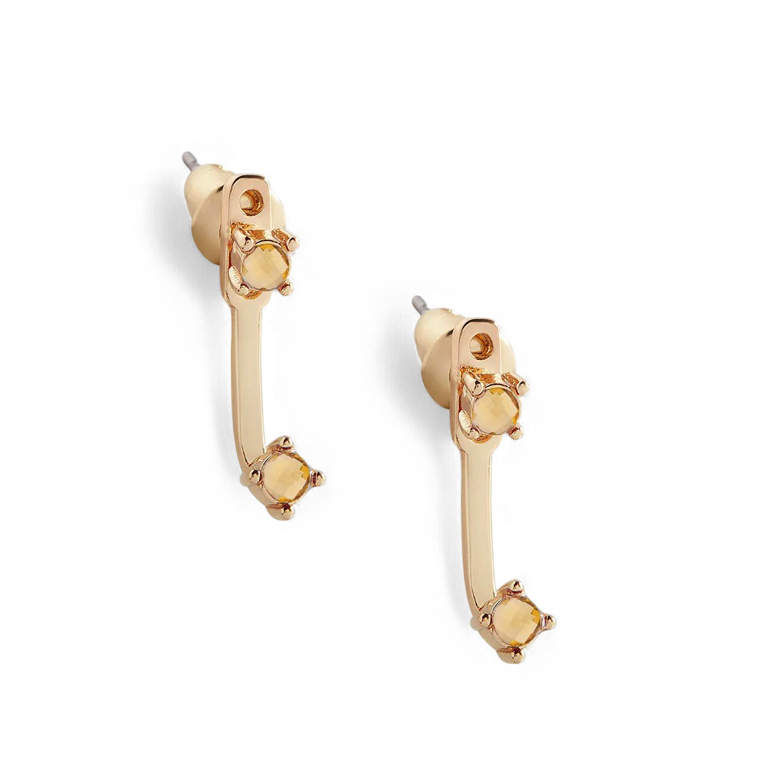 Mint & Lily Birthstone Drop Ear Jacket Earrings