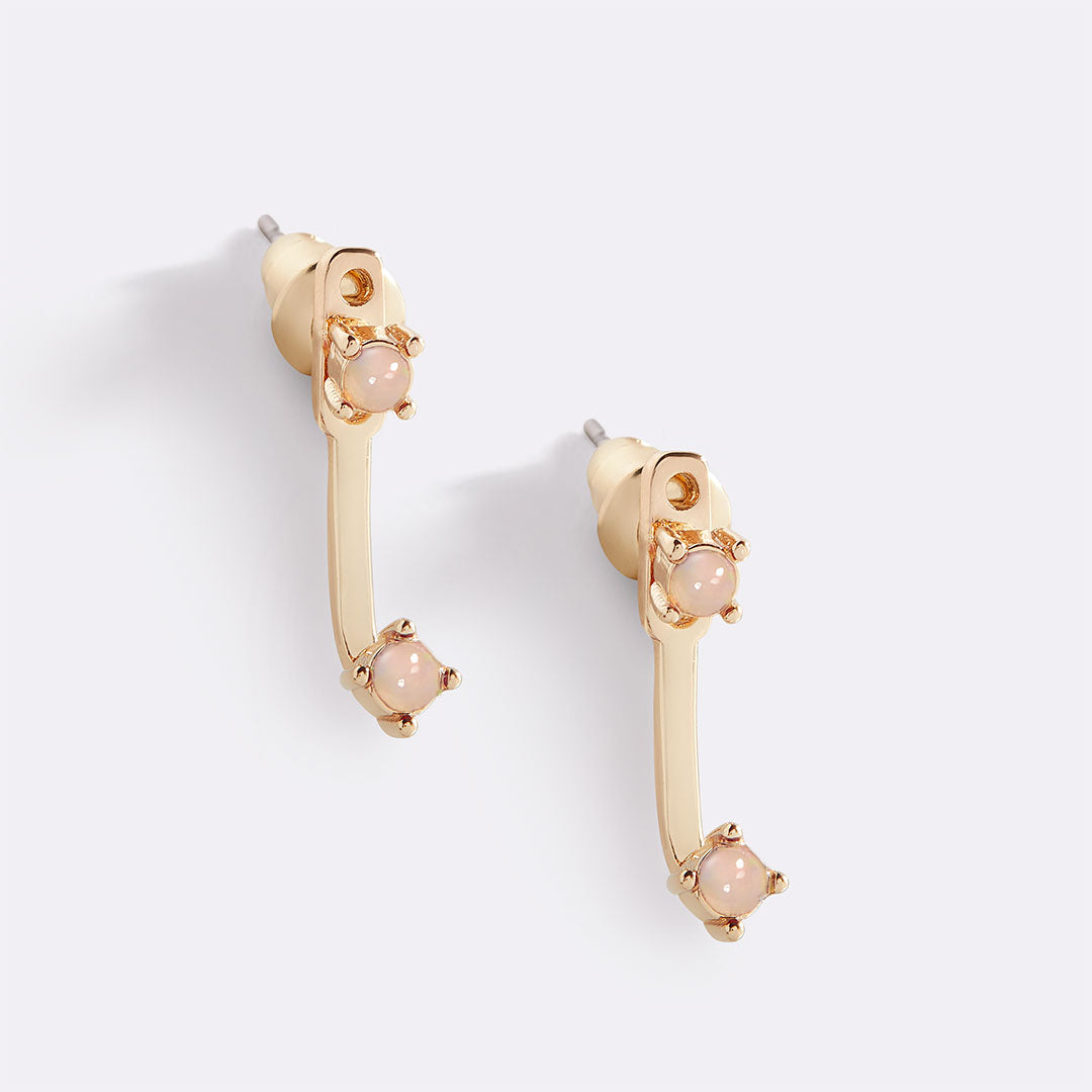 Mint & Lily Birthstone Drop Ear Jacket Earrings