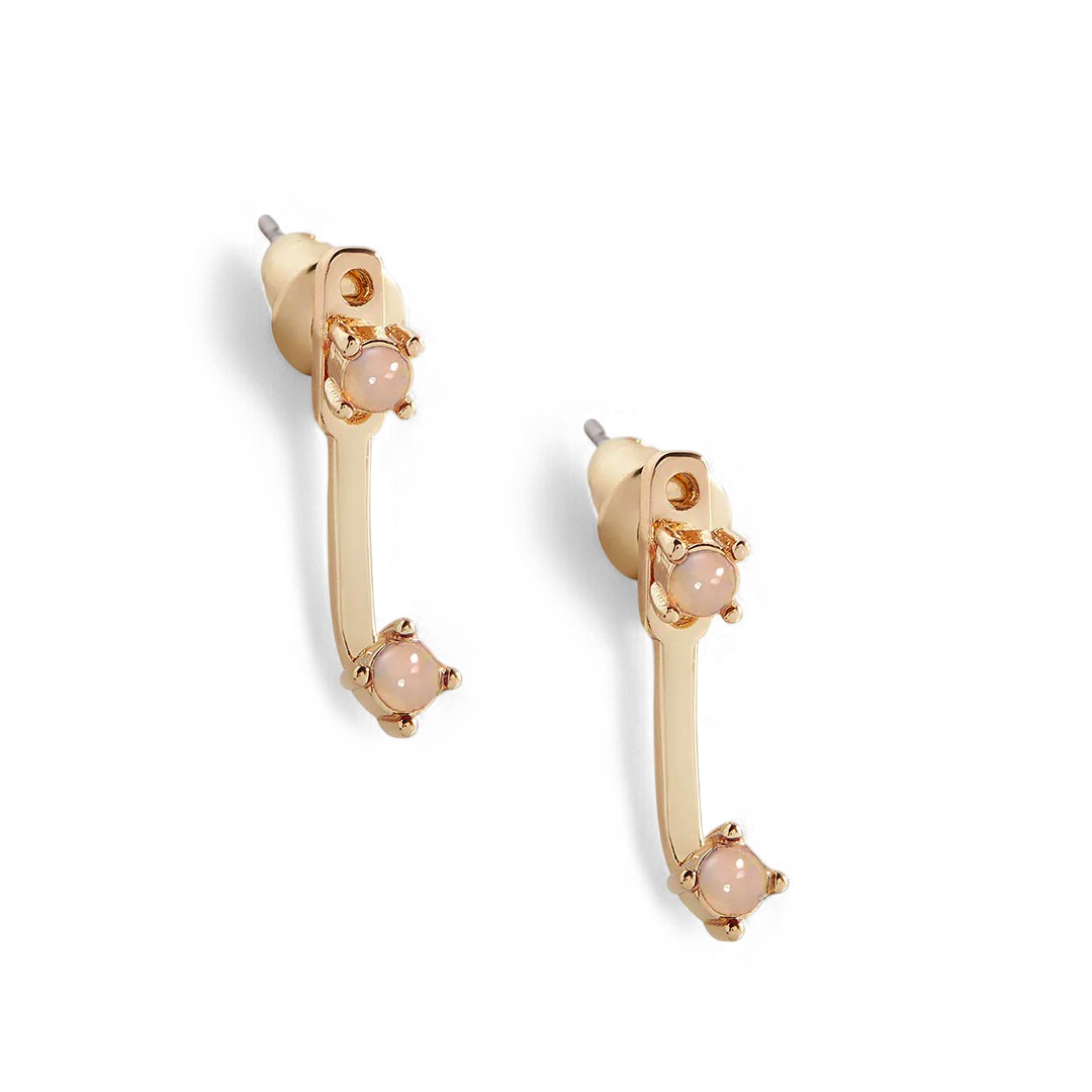 Mint & Lily Birthstone Drop Ear Jacket Earrings
