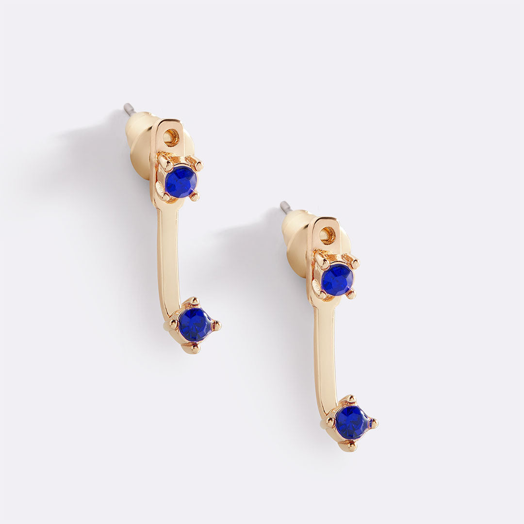 Mint & Lily Birthstone Drop Ear Jacket Earrings
