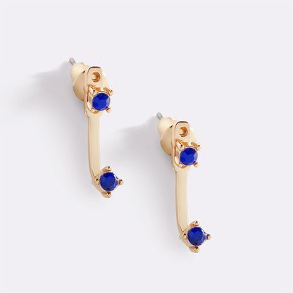 Mint & Lily Birthstone Drop Ear Jacket Earrings
