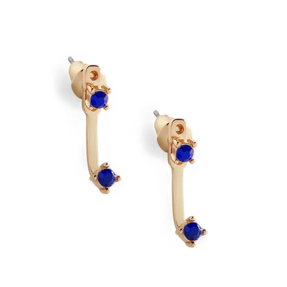 Mint & Lily Birthstone Drop Ear Jacket Earrings