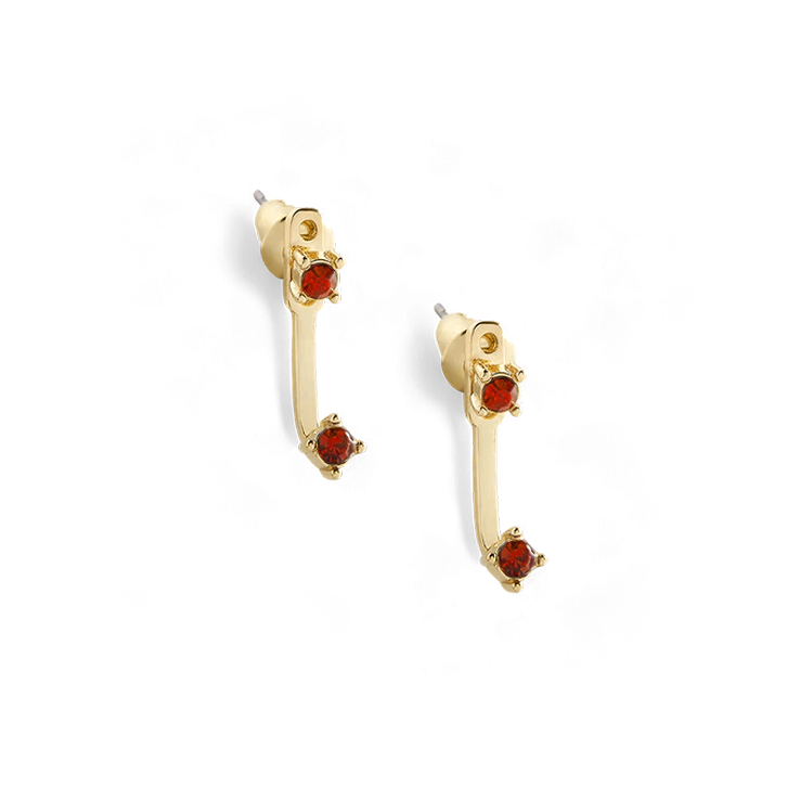 Mint & Lily Birthstone Drop Ear Jacket Earrings
