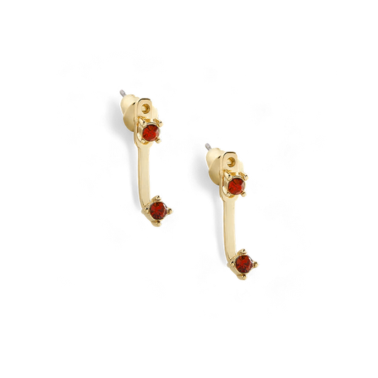 Mint & Lily Birthstone Drop Ear Jacket Earrings