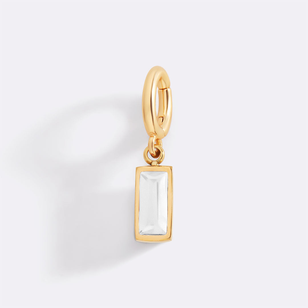 Mint & Lily Dainty Baguette Birthstone Charm