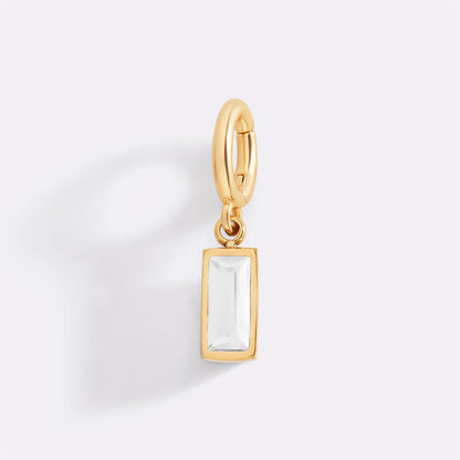 Mint & Lily Dainty Baguette Birthstone Charm