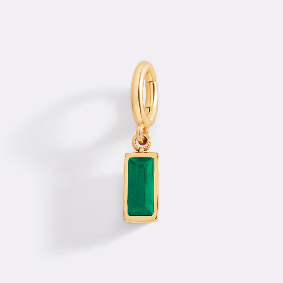 Mint & Lily Dainty Baguette Birthstone Charm