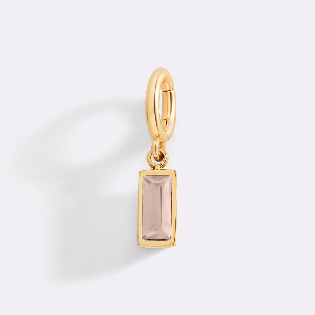 Mint & Lily Dainty Baguette Birthstone Charm