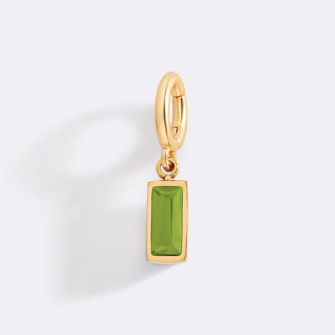 Mint & Lily Dainty Baguette Birthstone Charm