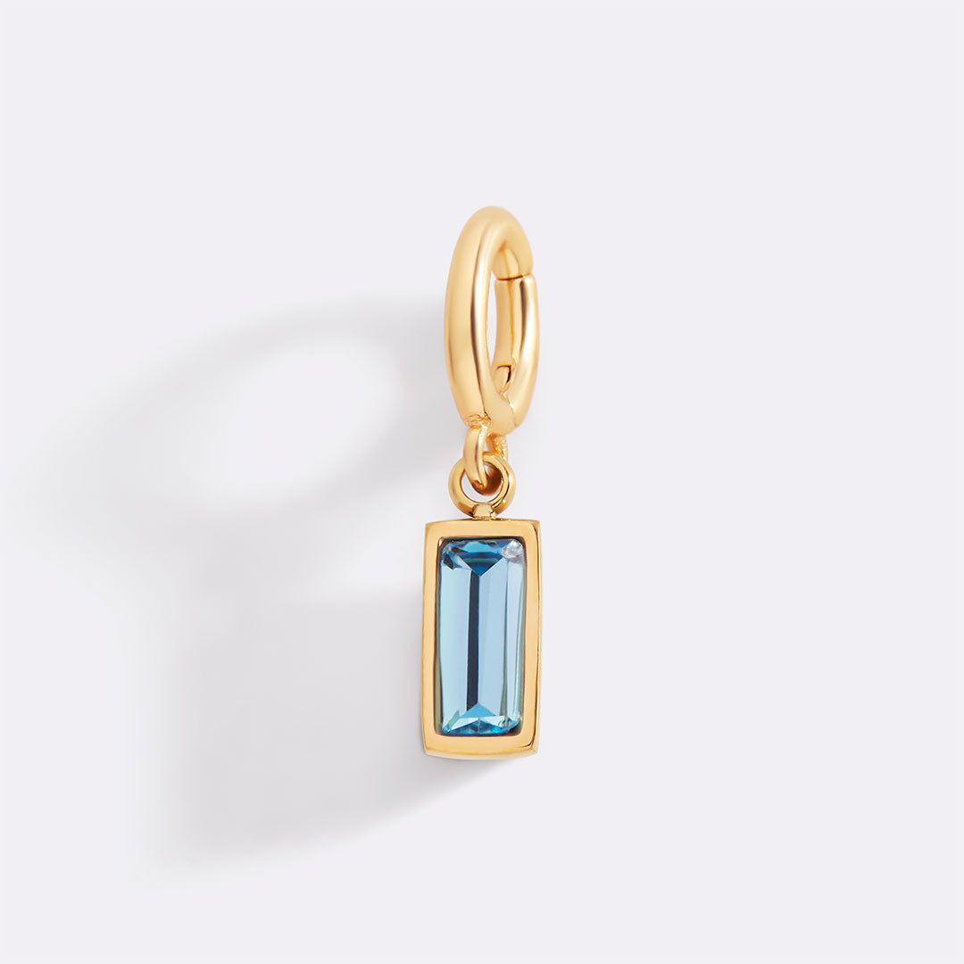 Mint & Lily Dainty Baguette Birthstone Charm