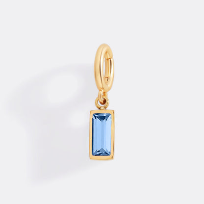 Mint & Lily Dainty Baguette Birthstone Charm