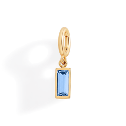 Mint & Lily Dainty Baguette Birthstone Charm