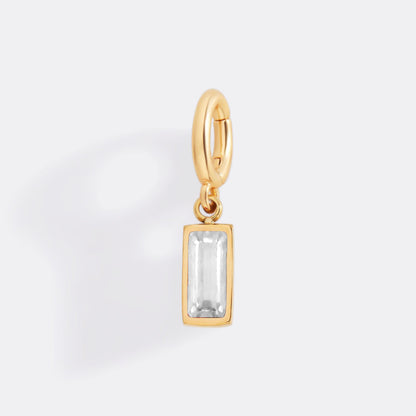 Mint & Lily Dainty Baguette Birthstone Charm