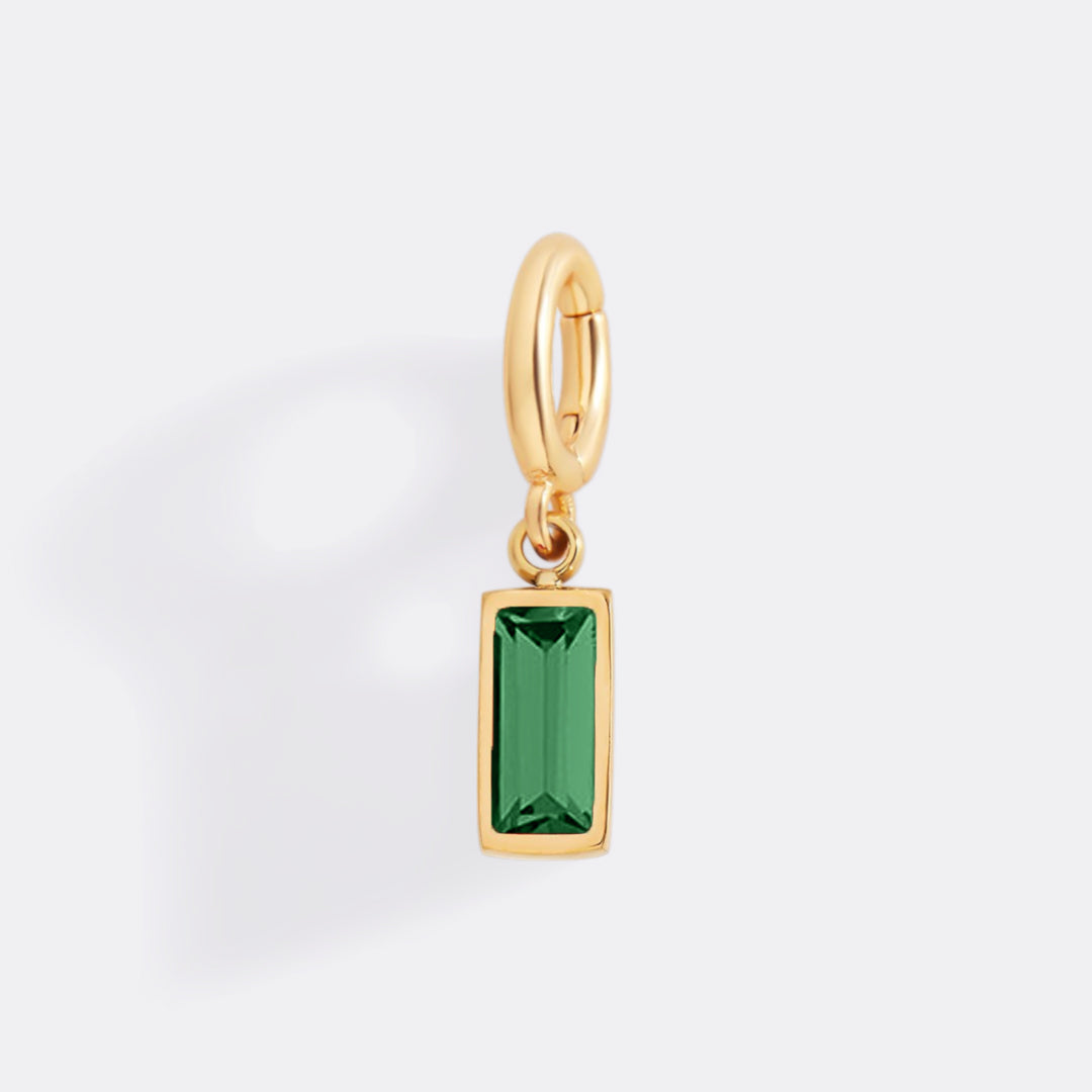 Mint & Lily Dainty Baguette Birthstone Charm