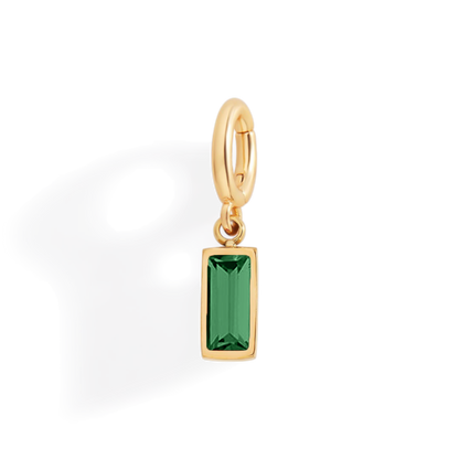 Mint & Lily Dainty Baguette Birthstone Charm