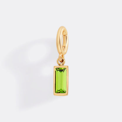 Mint & Lily Dainty Baguette Birthstone Charm