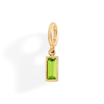 Mint & Lily Dainty Baguette Birthstone Charm