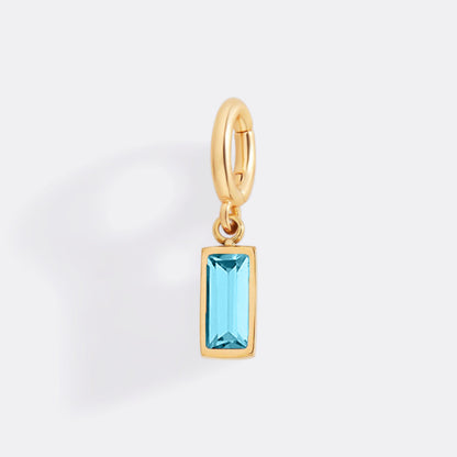 Mint & Lily Dainty Baguette Birthstone Charm