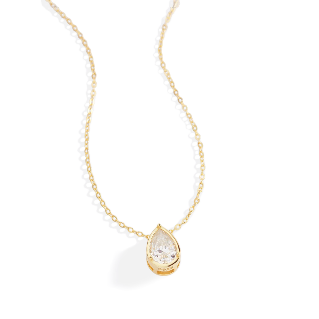 Mint & Lily Diamond Teardrop Necklace