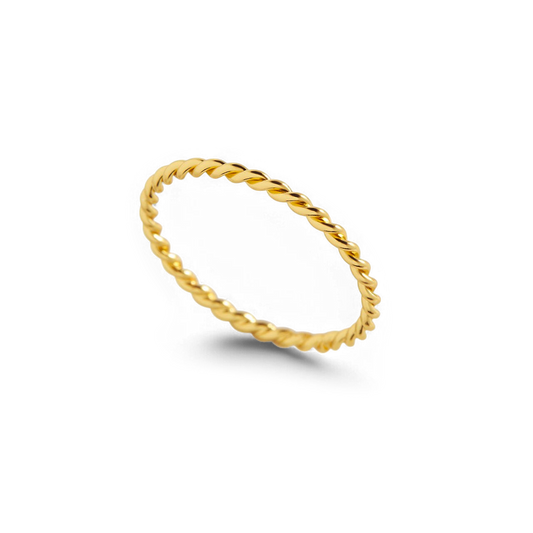 Mint & Lily Dainty Braided Stacking Ring