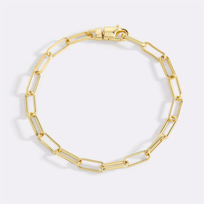 Mint & Lily Open Link Paperclip Chain Bracelet