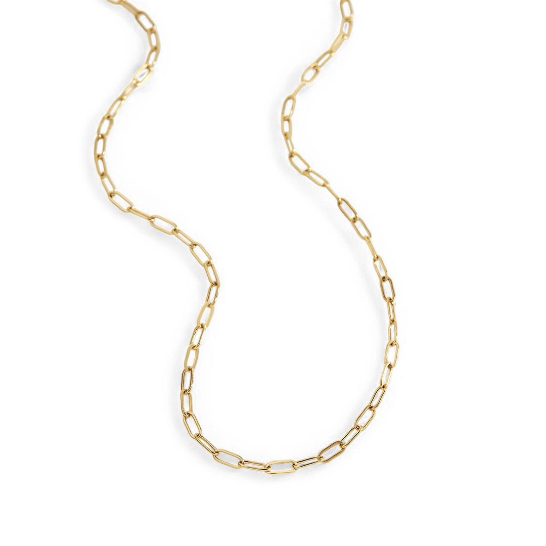 Mint & Lily Thin Paperclip Necklace