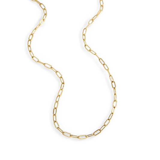 Mint & Lily Thin Paperclip Necklace