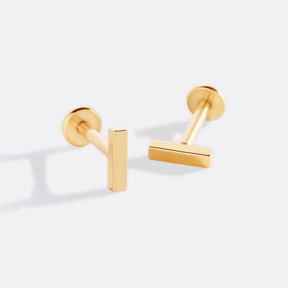 Mint & Lily Little Bar Sleeper Flatback Earrings | 16g